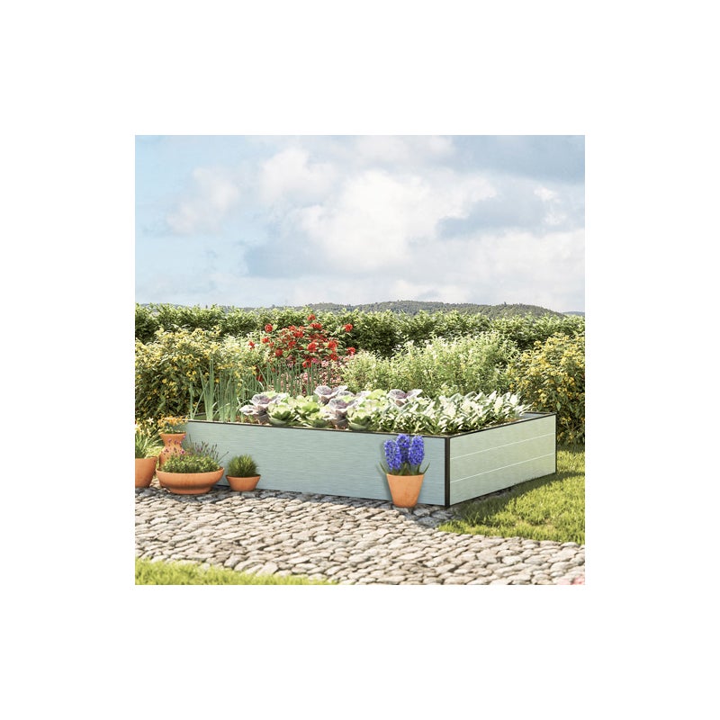 150 x 195 x 39 cm Grzadka podwyzszona, aluminium anodowane