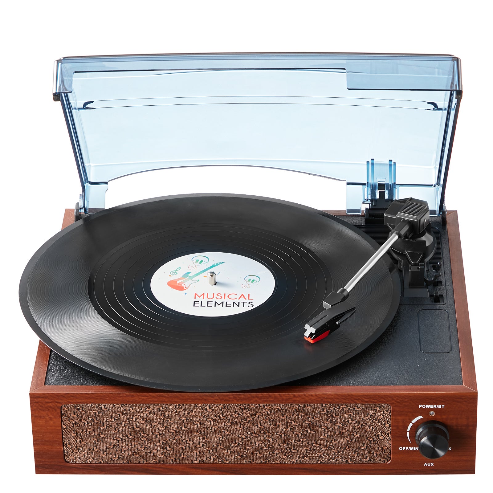 Giradischi VEVOR A 3 Velocità 33/45/78 Giri – Altoparlanti Stereo 3W, Bluetooth, RCA, Per Vinili Da 7″ A 12″