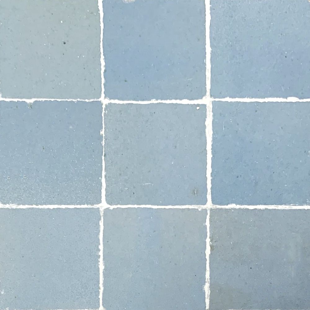 Carrelage Grès Cérame Marazzi Zellige Cielo 10x10 Cm Imitation Faïence, M5P5, Made In Italy