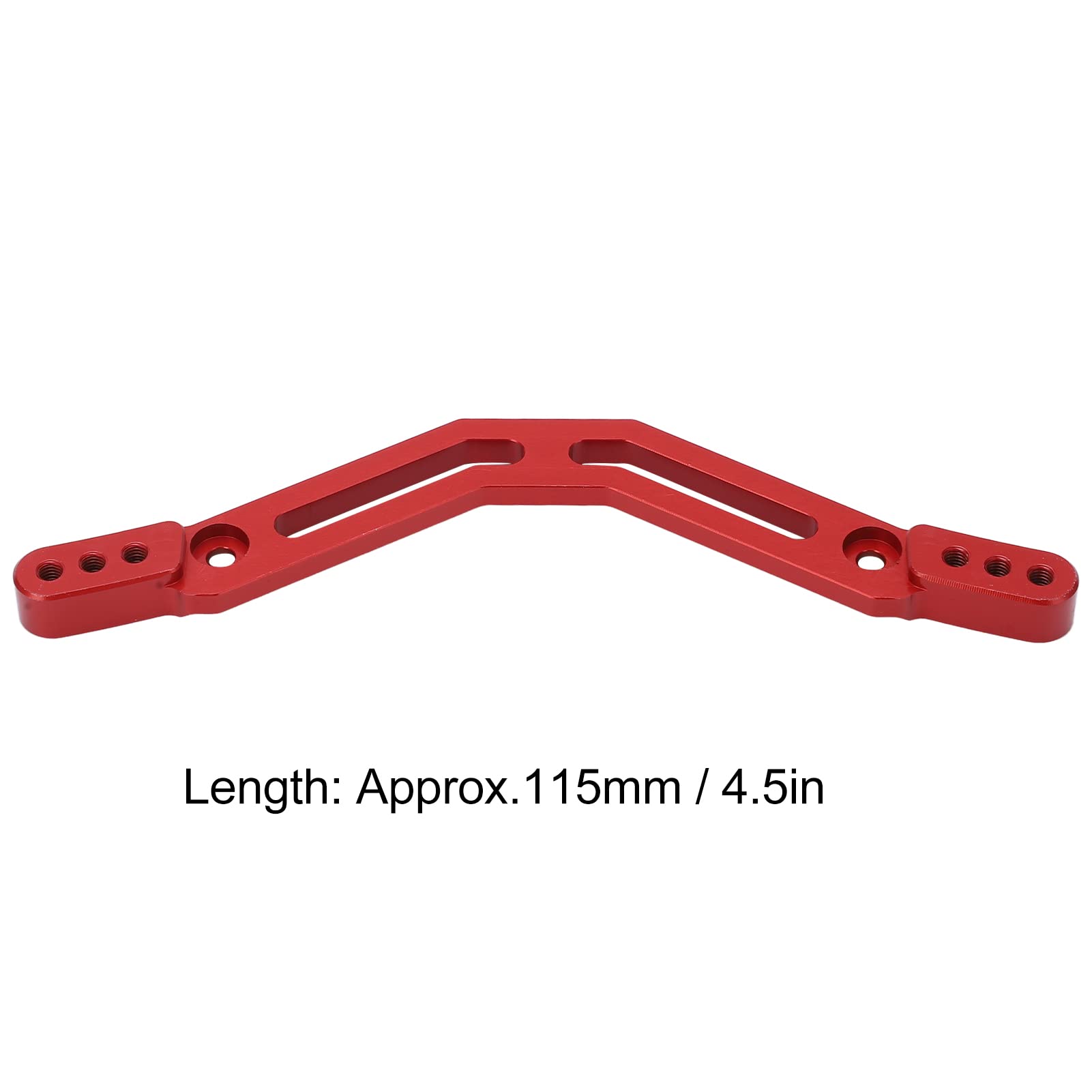 Staffa ammortizzatore posteriore in alluminio per piastra ammortizzatore posteriore per auto telecomandata ARRMA 1/10 (rossa) - 6