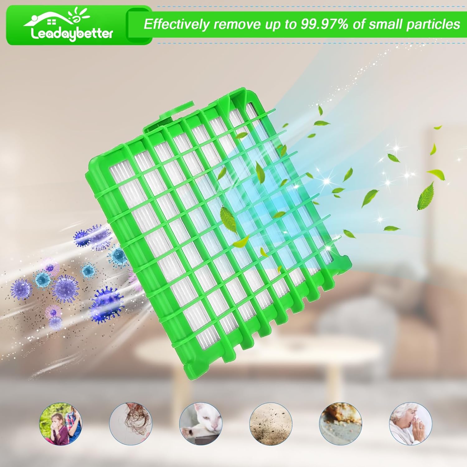 Filtre hepa pour aspirateur Rowenta Silence Force, (Lock System), Compact, ExtrCme, Extreme Compact comme ZR002901. - 6