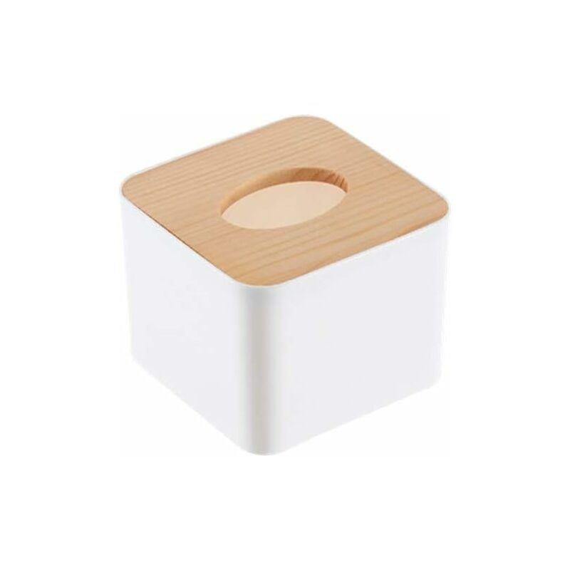 Boite Mouchoirs Couvercle De Boîte À Mouchoirs en Bois avec Couvercle en Acrylique pour Cuisine, Boite A Mouchoir Rectangulaire Distributeur Papier Essuie Main pour Salon(Color:Small A