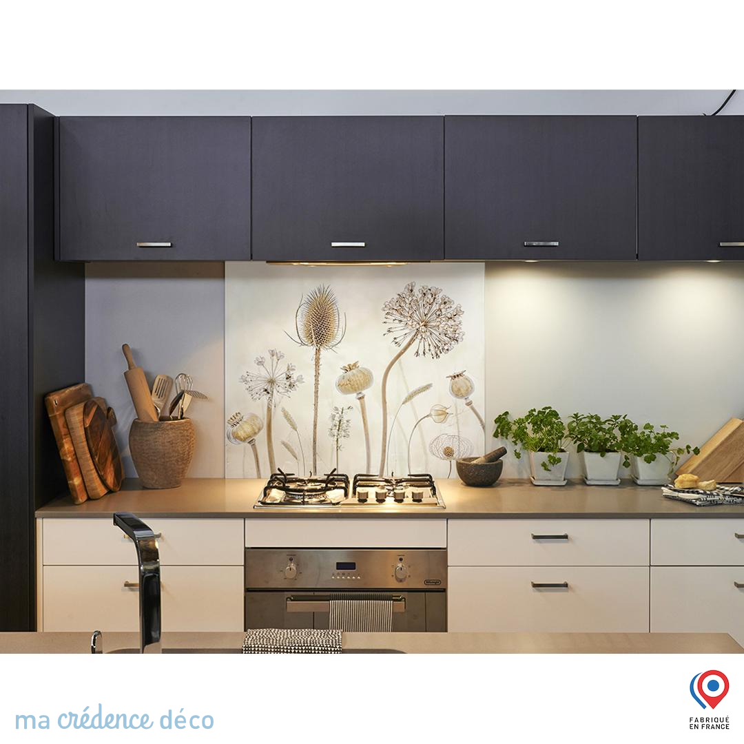 Crédence Cuisine Verre Trempé 100x70 Cm - Dosseret Hotte Cerf Sur La Colline Brun, Splashback Protection Mur Facile à Poser