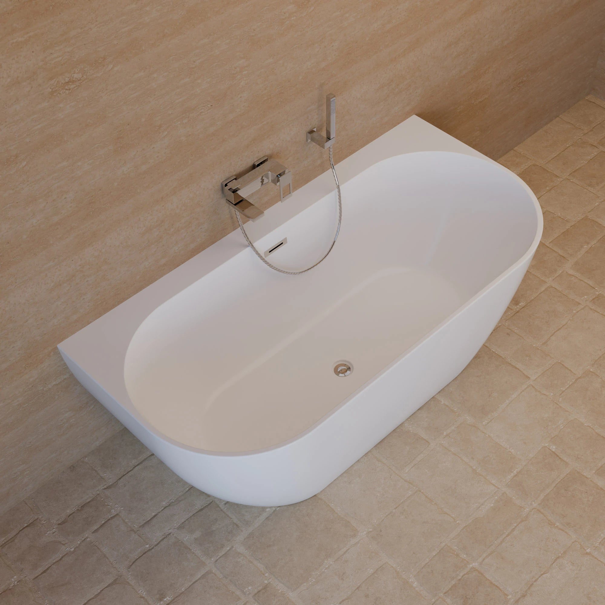 Baignoire Ilot Spring 166 blanche 166 x80 x58 cm, by SPALINA - 5