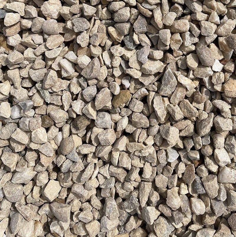 Sac de +/- 450kg = 5M² Gravier jaune concassé 6/10 - 3