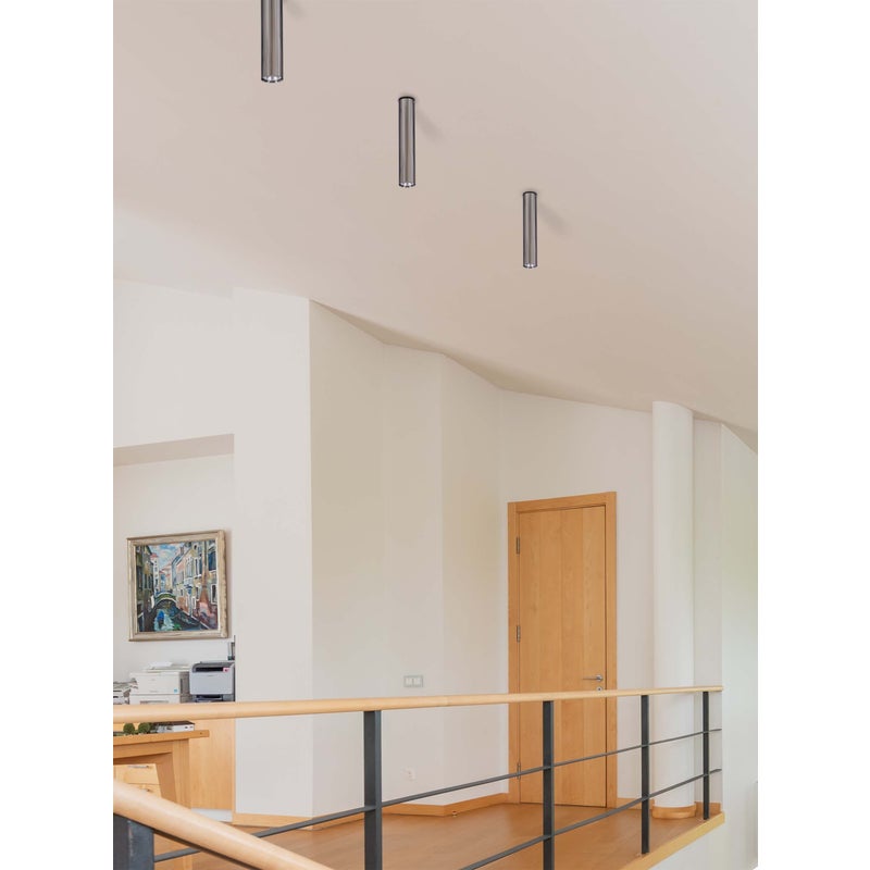 Reflektor sufitowy spot natynkowy Adria okrągły czarny chromowany 1xGU10x50W wym: 6 x 5 cm metal Kaja