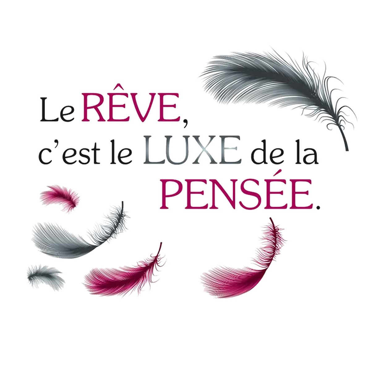 Autocollant Mural Citation "Rêve Maison Coeurs Vie Réalité" - Déco Murale Inspiration - Neuf