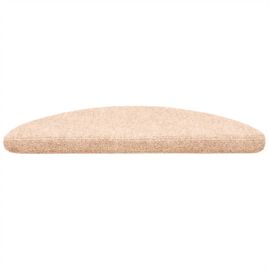 Tapis d'escalier auto-adhésifs 30 pcs | Paillasson d'escalier | Tapis de marche crème 56x17x3 cm CFW715052 - 3
