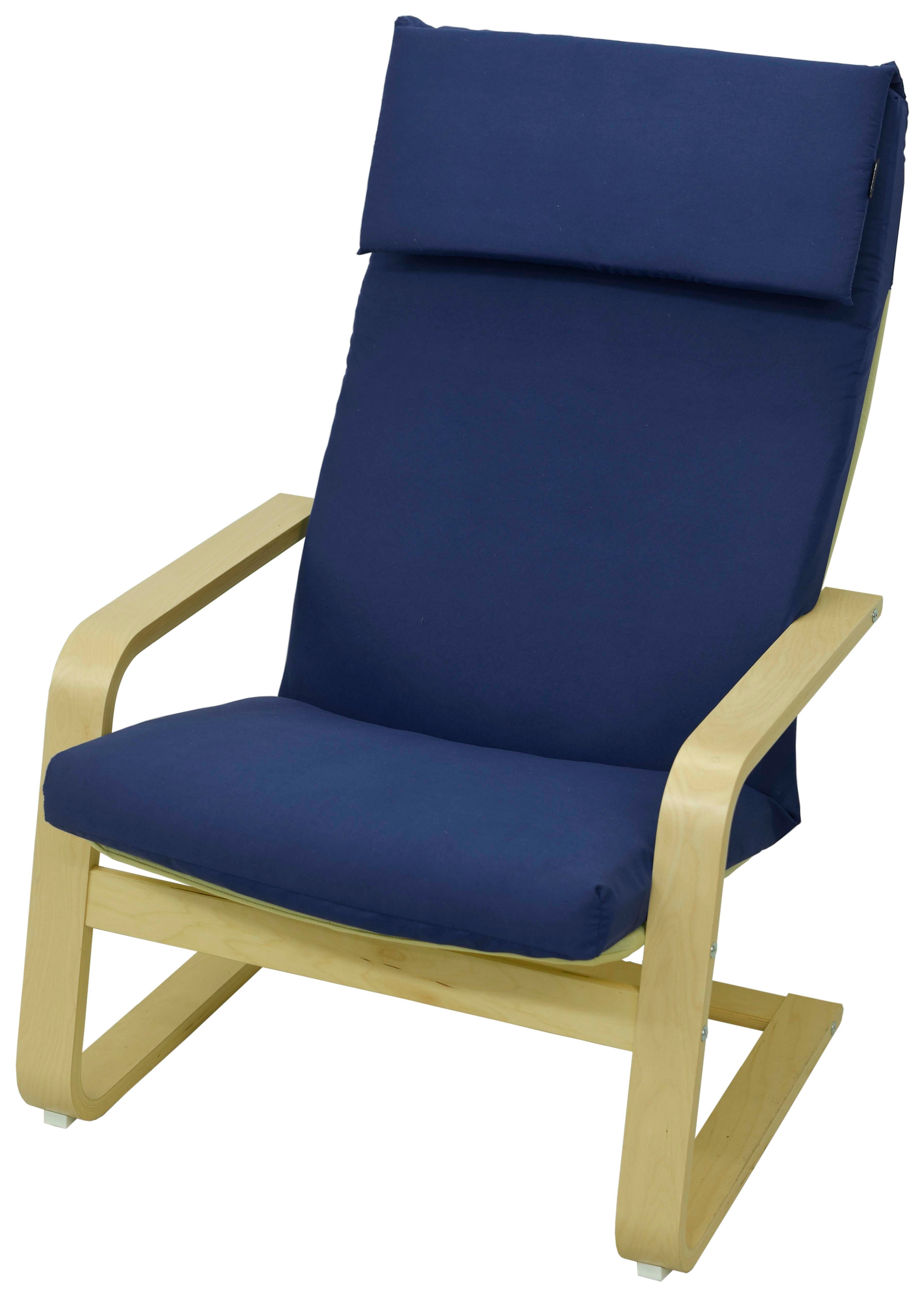 Poduszka na fotel drewniany Poang Pello krzesło AMPO granatowy 1 szt.