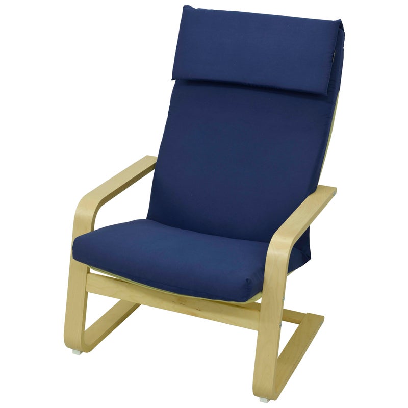 Poduszka na fotel drewniany Poang Pello krzesło AMPO granatowy 1 szt.