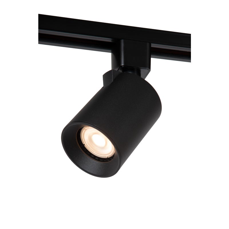 Reflektor sufitowy spot natynkowy Track okrągły czarny 1xGU10x5W wym: 12,5 x 6,7 x 6,7 cm aluminium Lucide
