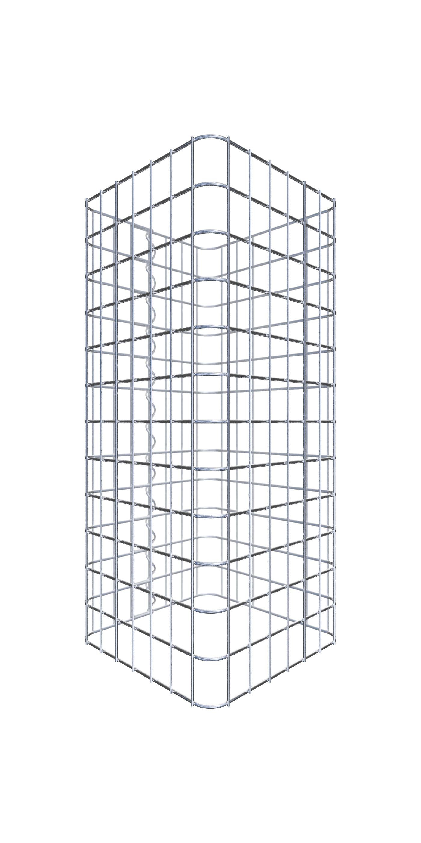 Kolumna gabionowa 42 x 42 cm MW 5 x 5 cm kwadratowa - Wysokość: 0,60 m