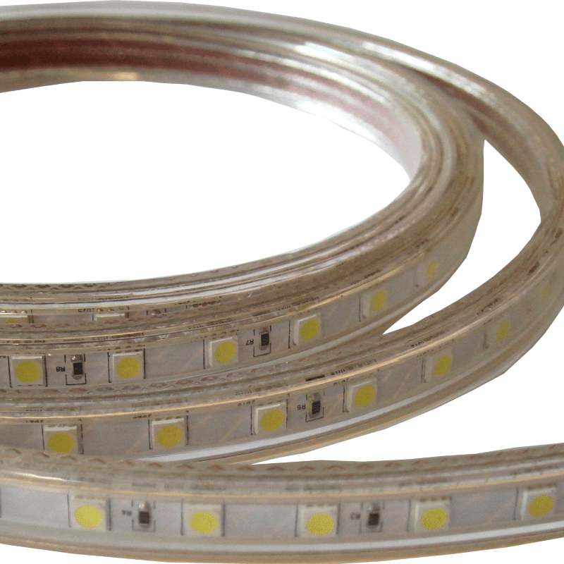 Ruban LED 220V 5050 IP65 60LED/m (Vendu sur mesure au mètre) - Blanc Neutre 4000K - 5500K - SILAMP - 3