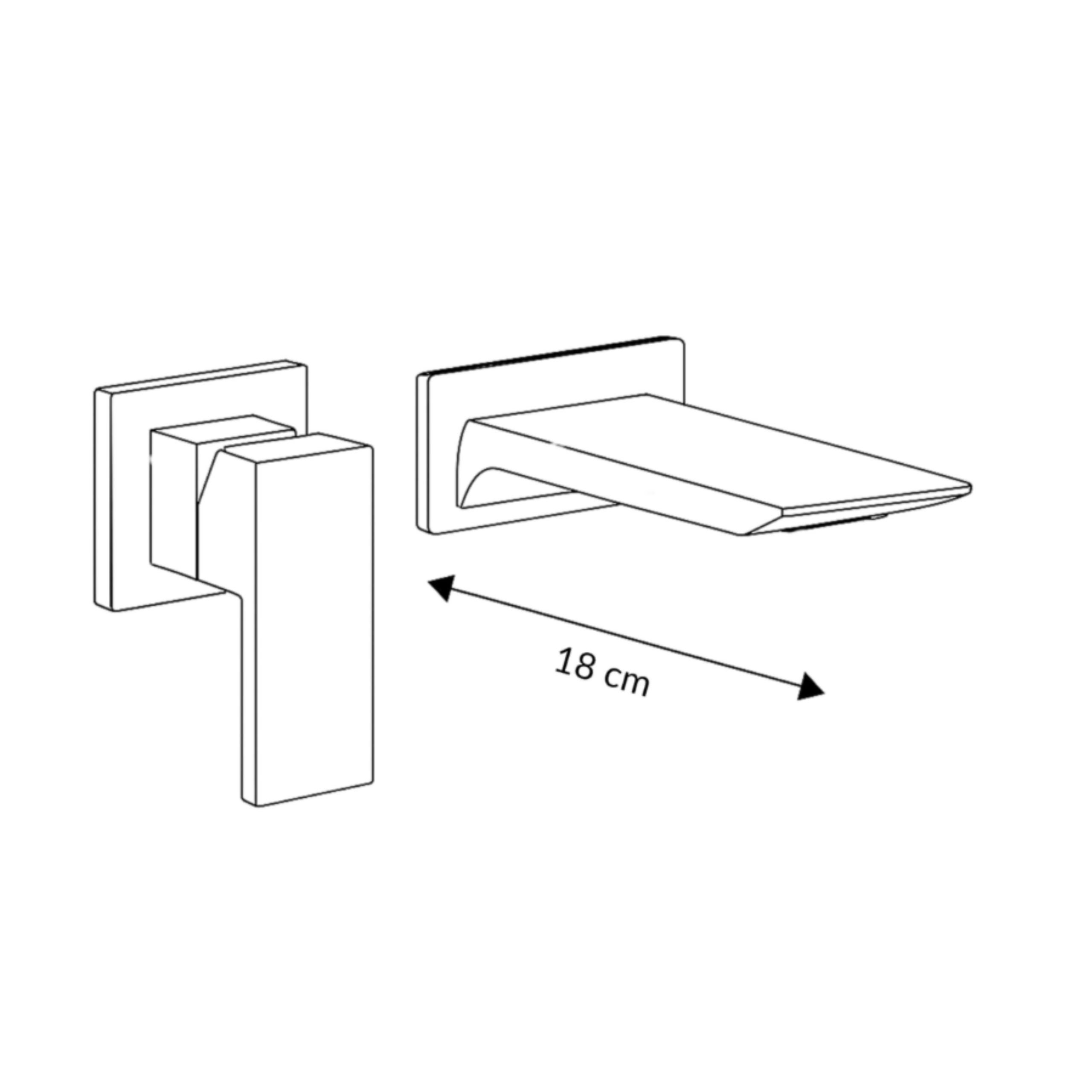 BATERIA UMYWALKOWA PODTYNKOWA S-1173 CHROM - 2