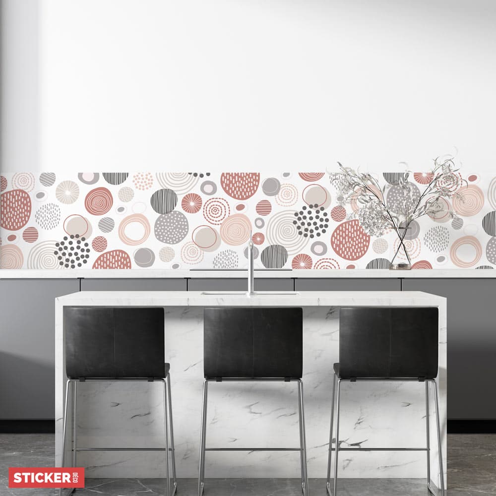 Crédence à coller Pierre Doodle - 100 x 40 cm - 4