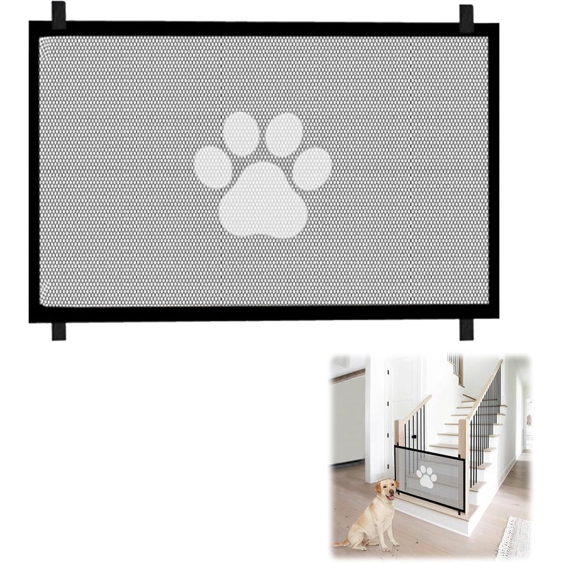 Bramka zabezpieczająca na schody, przenośna dla dzieci i zwierząt, 110 x 72 cm, bez wiercenia, łatwa w montażu, idealna na schody i korytarze