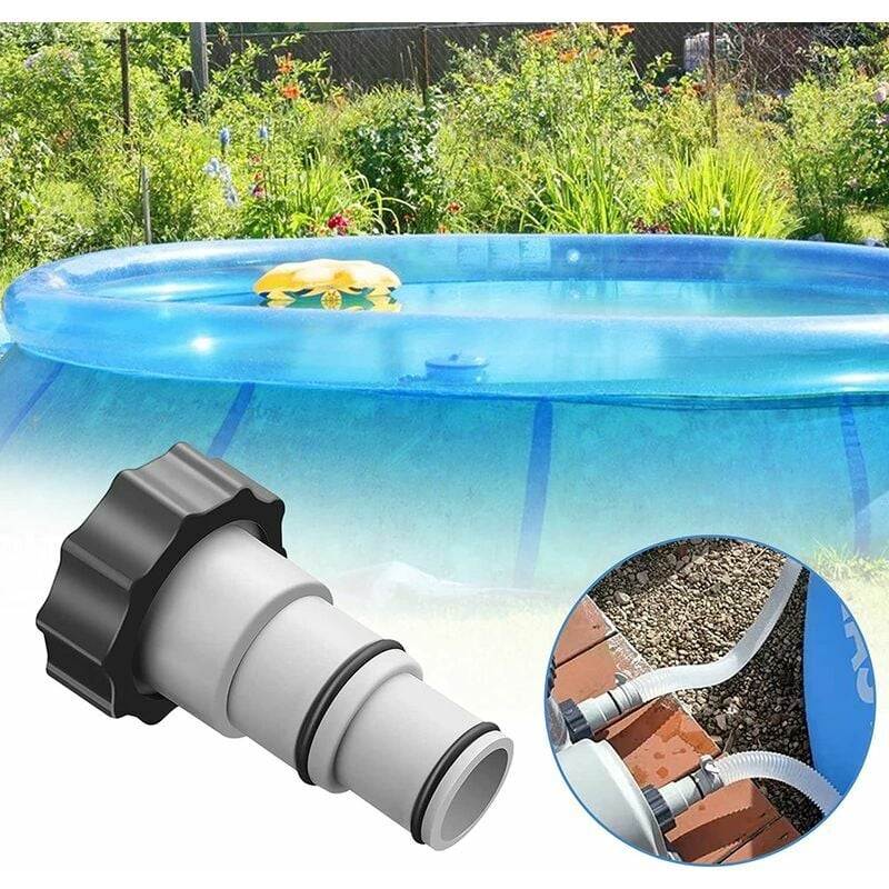 5 ensembles De tuyau de piscine pour piscine adaptateur de tuyau de piscine de 38 mm et 32 mm de diamètre, conformément aux normes, facile à util - 3