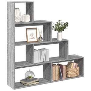Libreria 4 ripiani legno chiaro e nero SALTER | Leroy Merlin
