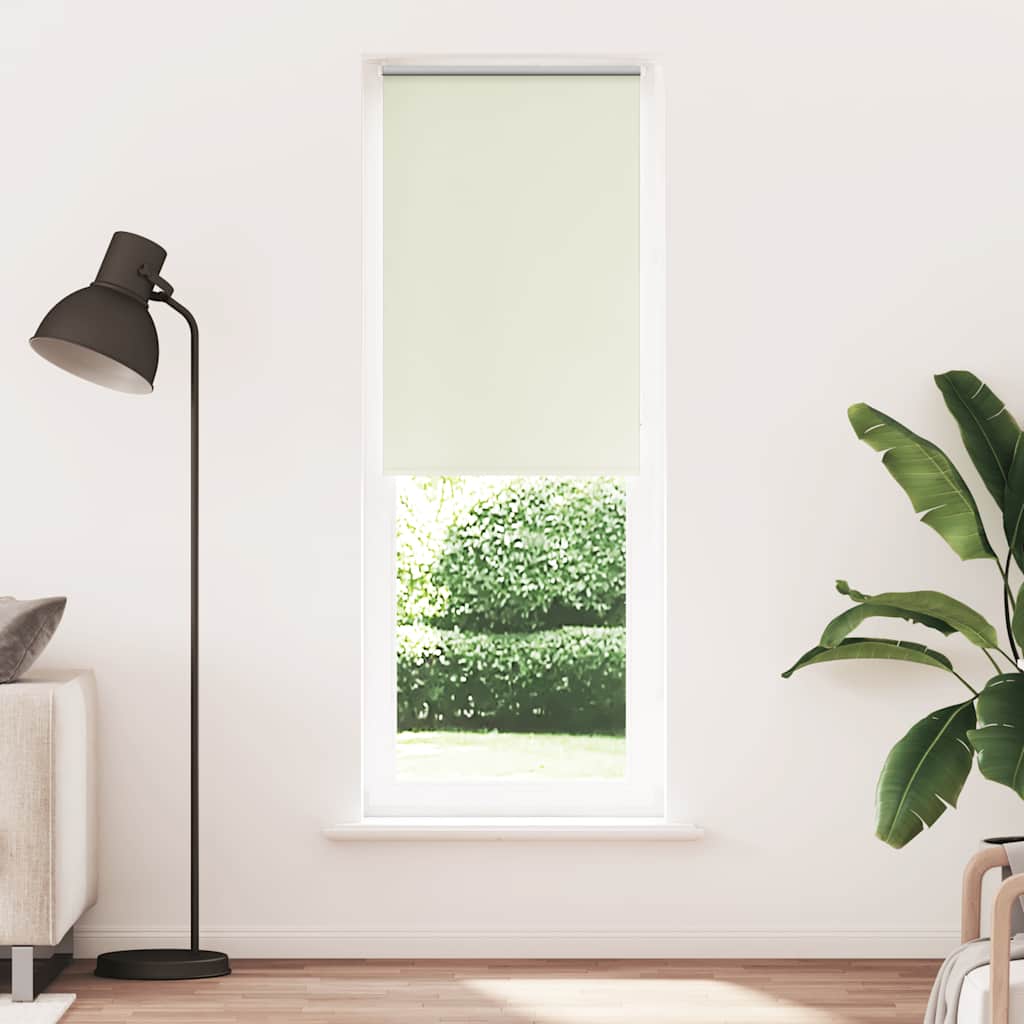 Roleta zaciemniająca Off White 80x230 cm Szerokość tkaniny vidaXL