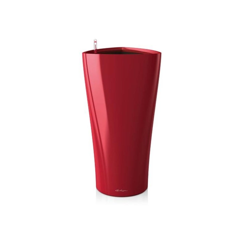 Doniczka Lechuza Do Domu Na Taras DELTA 40/75 czerwony scarlet połysk 1 szt