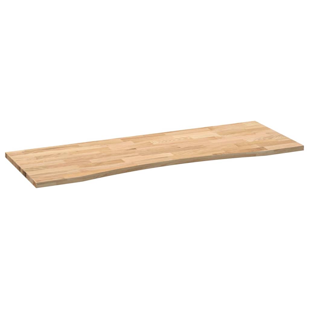 Dessus de bureau non traité bois massif de chêne rectangulaire - 4