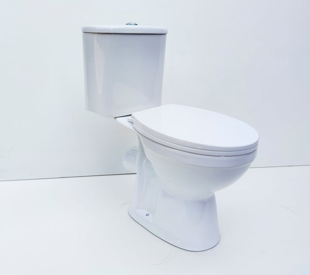 WC à poser PRIMEA sans rebords +Abattant soft close, déclipsable avec charnière en zinc inoxydable