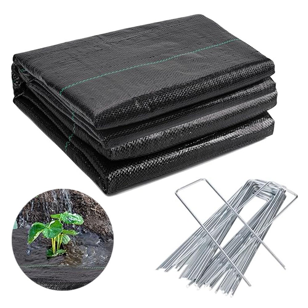 Milaloko 50 Pilas De Película De Deshierbe En Forma De U De Acero