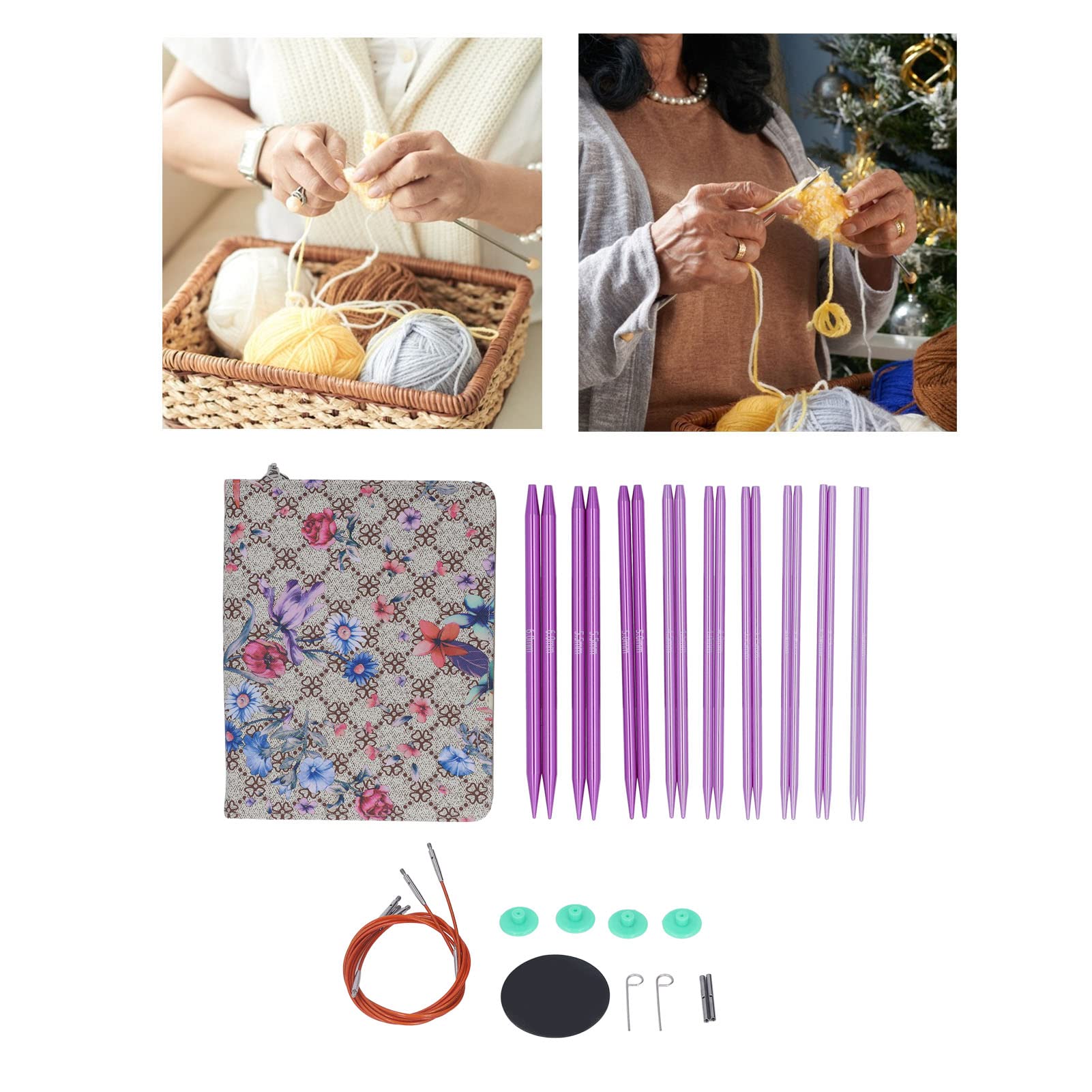 Set Ferri Circolari Intercambiabili Per Maglia | 13 Misure Da 3.0 A 10.0 Mm | Cavi 40-100 Cm | Con Custodia